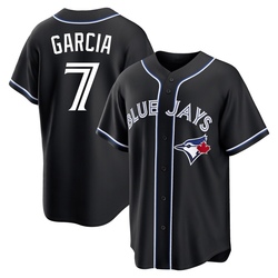 Damaso Garcia Youth Toronto Blue Jays Black Replica Fashion Out Jersey