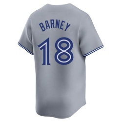 Darwin Barney Men's Toronto Blue Jays Gray Limited Away Jersey
