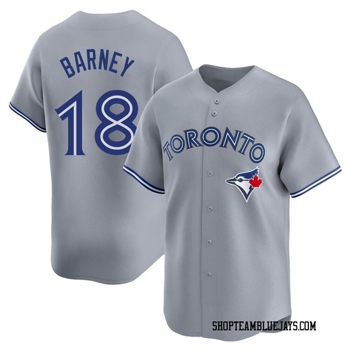 Darwin Barney Men's Toronto Blue Jays Gray Limited Away Jersey