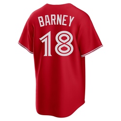 Darwin Barney Men's Toronto Blue Jays Red Replica Canada Day Jersey