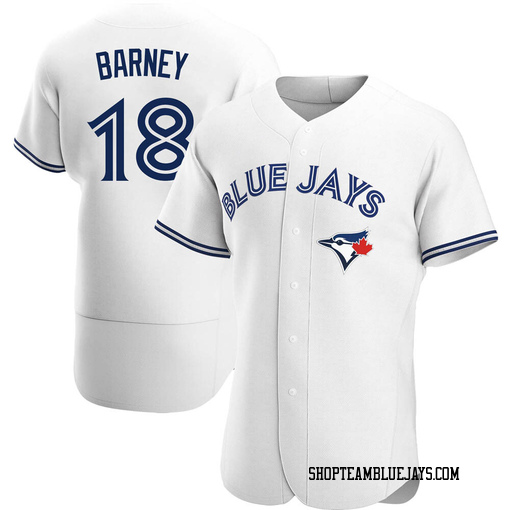 Darwin Barney Men's Toronto Blue Jays White Authentic Home Jersey