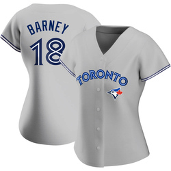 Darwin Barney Women's Toronto Blue Jays Gray Authentic Road Jersey
