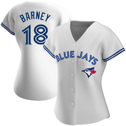Darwin Barney Women's Toronto Blue Jays White Authentic Home Jersey