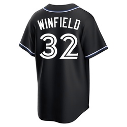 Dave Winfield Men's Toronto Blue Jays Black Replica Fashion Out Jersey