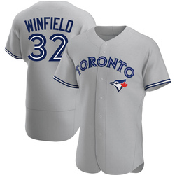 Dave Winfield Men's Toronto Blue Jays Gray Authentic Road Jersey