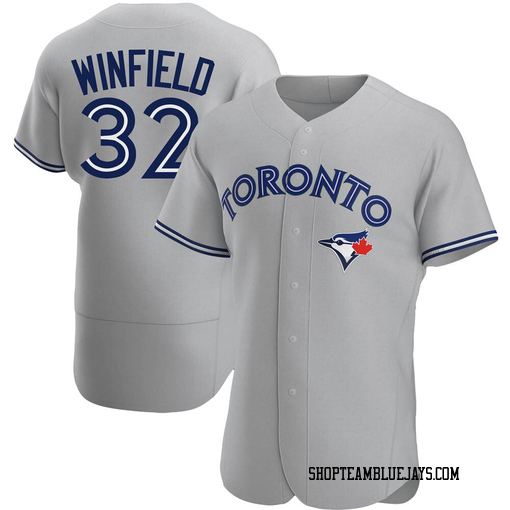 Dave Winfield Men's Toronto Blue Jays Gray Authentic Road Jersey