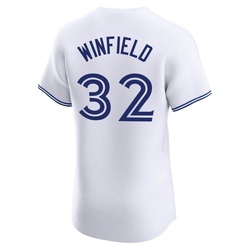 Dave Winfield Men's Toronto Blue Jays White Elite Home Jersey