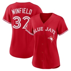 Dave Winfield Women's Toronto Blue Jays Red Replica Canada Day Jersey