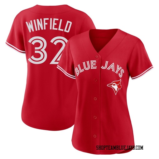 Dave Winfield Women's Toronto Blue Jays Red Replica Canada Day Jersey
