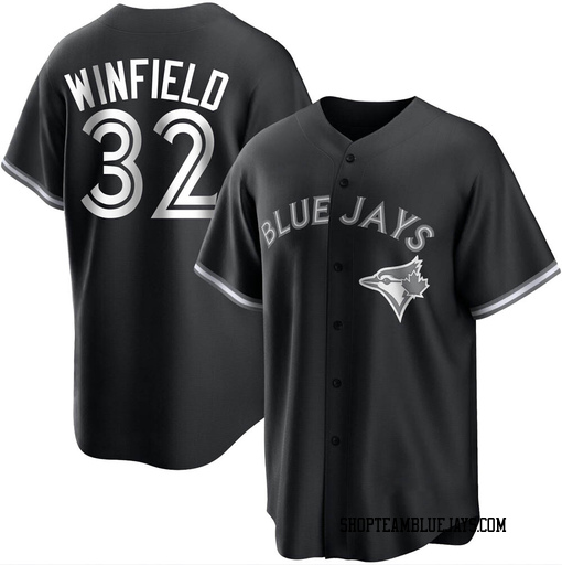 Dave Winfield Youth Toronto Blue Jays White Replica Black/ Jersey