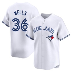 David Wells Men's Toronto Blue Jays White Limited Home Jersey