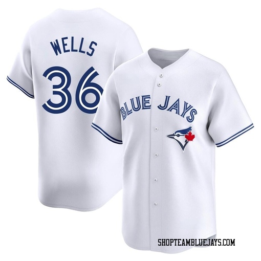 David Wells Men's Toronto Blue Jays White Limited Home Jersey