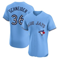 Davis Schneider Men's Toronto Blue Jays Blue Elite Powder Alternate Jersey