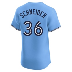 Davis Schneider Men's Toronto Blue Jays Blue Elite Powder Alternate Jersey