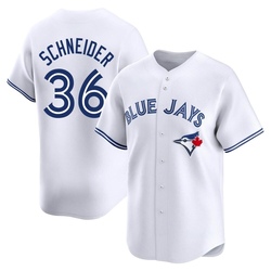 Davis Schneider Youth Toronto Blue Jays White Limited Home Jersey