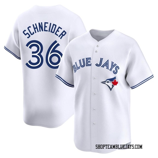 Davis Schneider Youth Toronto Blue Jays White Limited Home Jersey