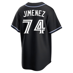 Eloy Jimenez Men's Toronto Blue Jays Black Replica Fashion Out Jersey