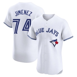 Eloy Jimenez Men's Toronto Blue Jays White Elite Home Jersey