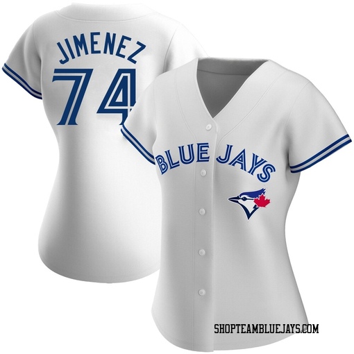 Eloy Jimenez Women's Toronto Blue Jays White Replica Home Jersey