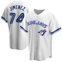 Eloy Jimenez Youth Toronto Blue Jays White Replica Home Cooperstown Collection Jersey