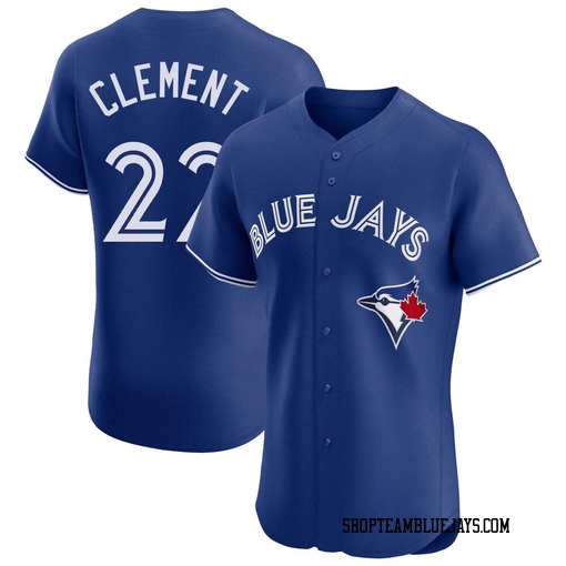 Ernie Clement Men's Toronto Blue Jays Royal Elite Alternate Jersey