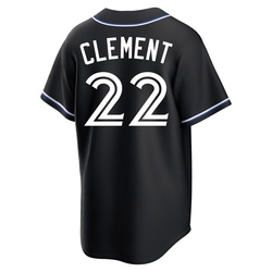 Ernie Clement Youth Toronto Blue Jays Black Replica Fashion Out Jersey