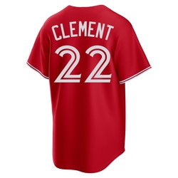 Ernie Clement Youth Toronto Blue Jays Red Replica Canada Day Jersey