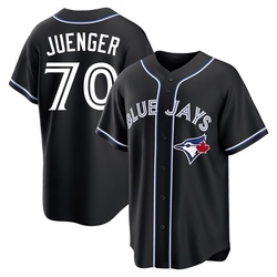 Hayden Juenger Men's Toronto Blue Jays Black Replica Fashion Out Jersey