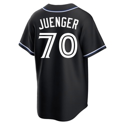 Hayden Juenger Men's Toronto Blue Jays Black Replica Fashion Out Jersey