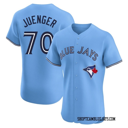 Hayden Juenger Men's Toronto Blue Jays Blue Elite Powder Alternate Jersey