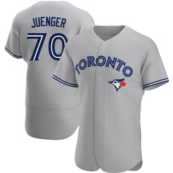 Hayden Juenger Men's Toronto Blue Jays Gray Authentic Road Jersey