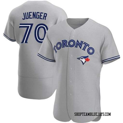 Hayden Juenger Men's Toronto Blue Jays Gray Authentic Road Jersey