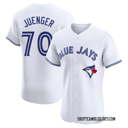 Hayden Juenger Men's Toronto Blue Jays White Elite Home Jersey