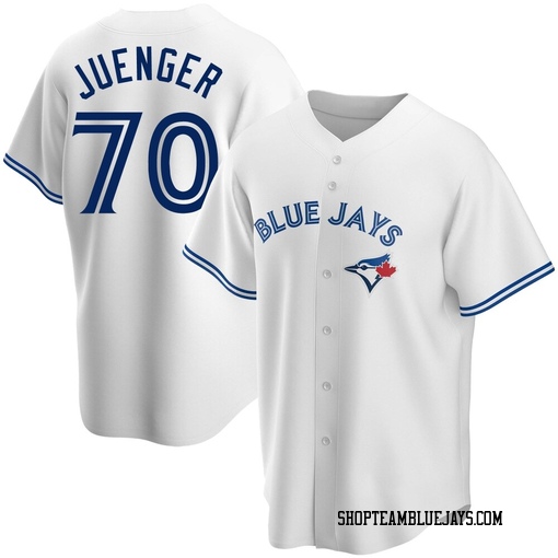 Hayden Juenger Men's Toronto Blue Jays White Replica Home Jersey