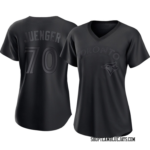 Hayden Juenger Women's Toronto Blue Jays Black Authentic Pitch Fashion Jersey