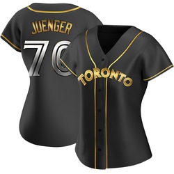 Hayden Juenger Women's Toronto Blue Jays Black Golden Replica Alternate Jersey