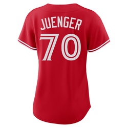 Hayden Juenger Women's Toronto Blue Jays Red Replica Canada Day Jersey