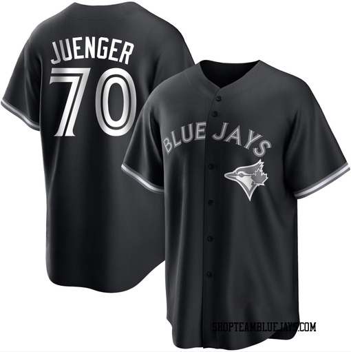 Hayden Juenger Youth Toronto Blue Jays White Replica Black/ Jersey
