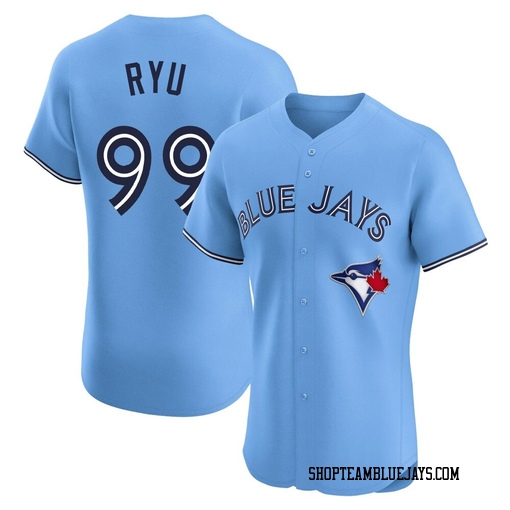 Hyun Jin Ryu Men's Toronto Blue Jays Blue Elite Powder Alternate Jersey