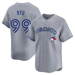 Hyun Jin Ryu Men's Toronto Blue Jays Gray Limited Away Jersey