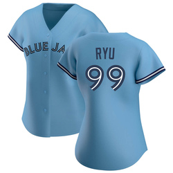 Hyun Jin Ryu Women's Toronto Blue Jays Blue Replica Jersey