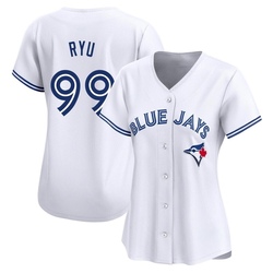 Hyun Jin Ryu Women's Toronto Blue Jays White Limited Home Jersey