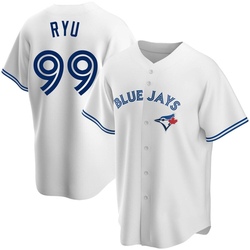 Hyun Jin Ryu Youth Toronto Blue Jays White Replica Home Jersey