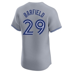Jesse Barfield Men's Toronto Blue Jays Gray Elite Road Jersey