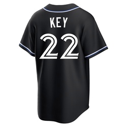 Jimmy Key Men's Toronto Blue Jays Black Replica Fashion Out Jersey