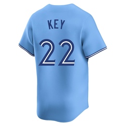 Jimmy Key Men's Toronto Blue Jays Blue Limited Powder Alternate Jersey