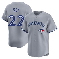 Jimmy Key Men's Toronto Blue Jays Gray Limited Away Jersey