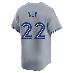 Jimmy Key Men's Toronto Blue Jays Gray Limited Away Jersey