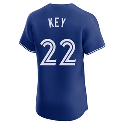 Jimmy Key Men's Toronto Blue Jays Royal Elite Alternate Jersey