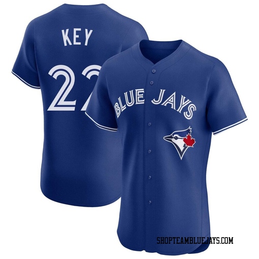 Jimmy Key Men's Toronto Blue Jays Royal Elite Alternate Jersey